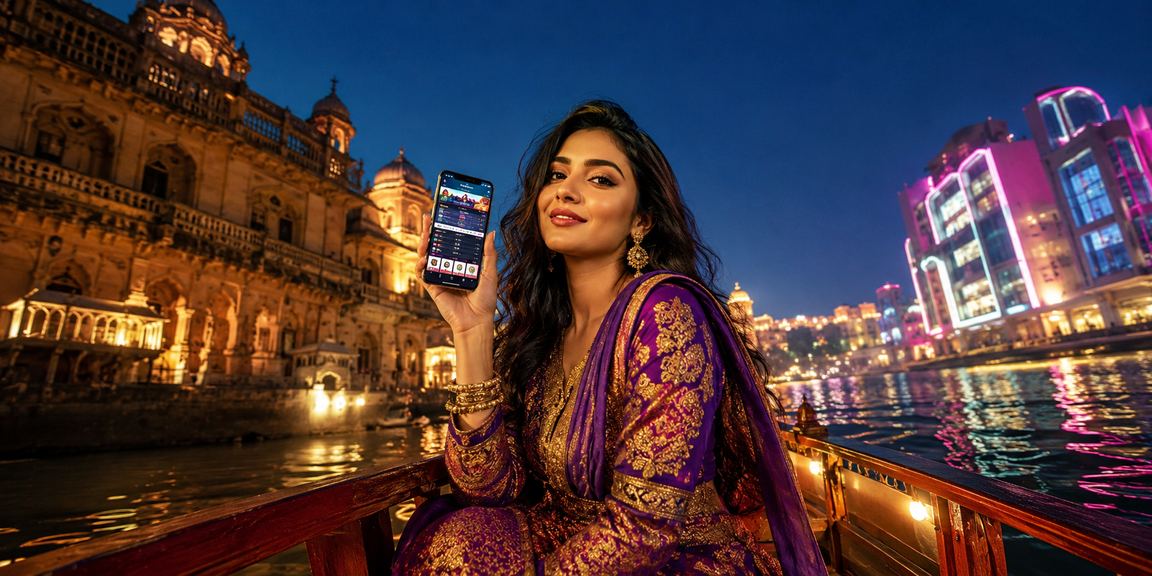 রাজশাহীতে নিয়ন আলোয় মোবাইল ক্যাসিনো বোনাস উপভোগ করছেন একজন খেলোয়াড়